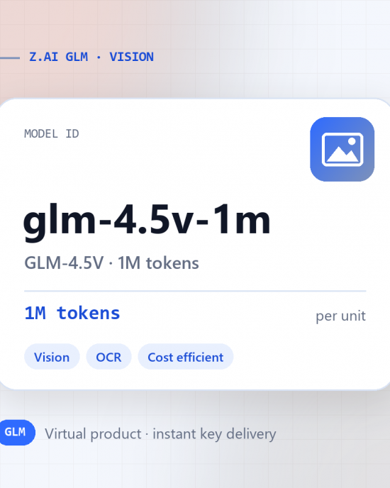 GLM-4.5V · 1M tokens