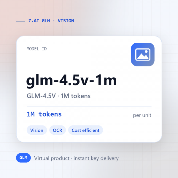 GLM-4.5V · 1M tokens
