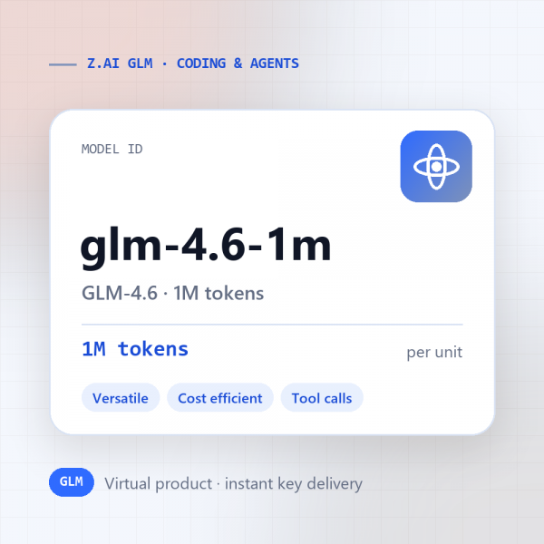 GLM-4.6 · 1M tokens