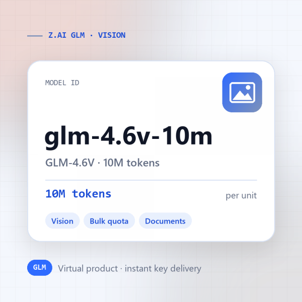 GLM-4.6V · 10M tokens