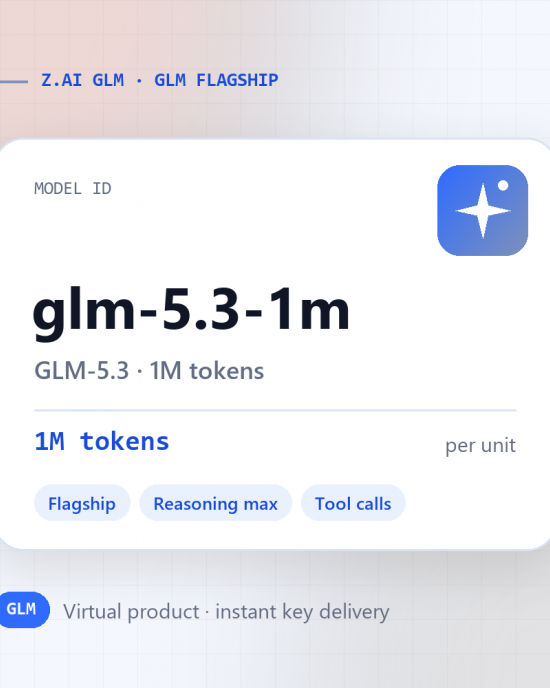GLM-5.3 · 1M tokens