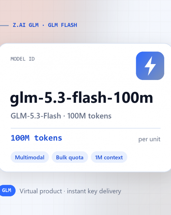 GLM-5.3-Flash · 100M tokens