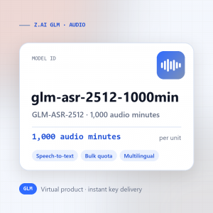 GLM-ASR-2512 · 1,000 audio minutes